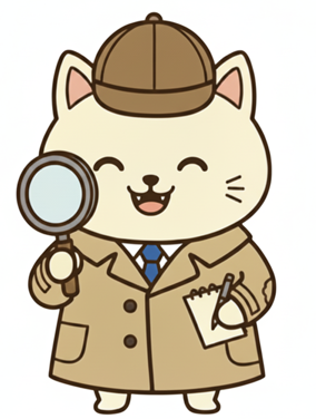 笑顔のどこ太郎が正面を向いている